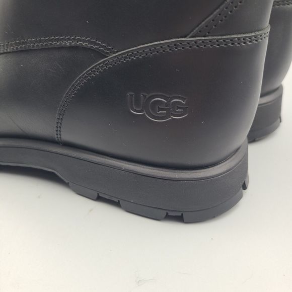UGG Mens Boots Stenton Waterproof Leather Black Lace Up Workboots US 13 New main image 10